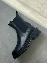 Bottines Homme Chelsea en Cuir Noir